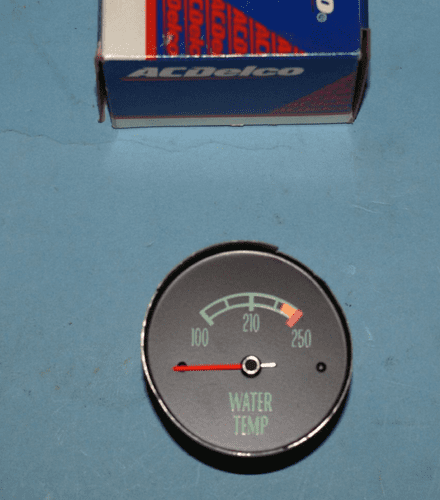 1966-67 Corvette C3 Water Temp Gauge, AC Delco 6402594, New, Box G