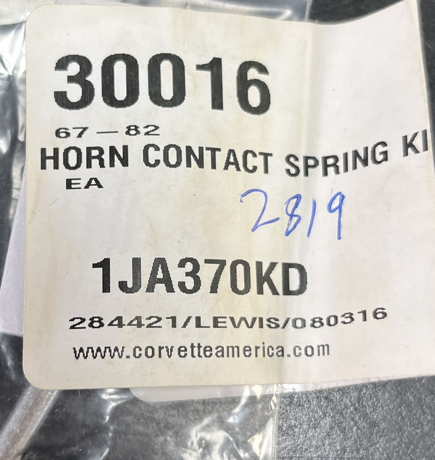 19671982 C2 C3 Corvette Horn Contact Spring Kit GM 474102 New