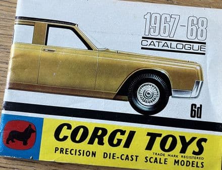 1967-68 CORGI TOYS CATALOGUE .Mettoy Playcraft C2017/7/67 . Very nice