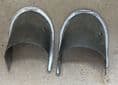1968-1969 C3 Corvette, CC 333205 PAIR EXHAUST OUTLET BEZELS    EC Products nice used