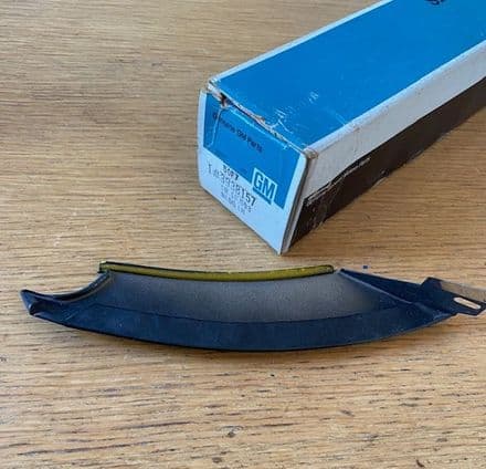 1968-1972 Corvette C3, 3938157 LH MOULDING windshield lower on fender NEW GM