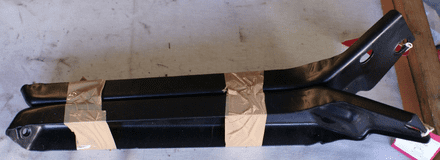 1968-1972 Corvette C3, PAIR Front Outer Bumper Brackets (Pair),Powder Coated,Used V.Good