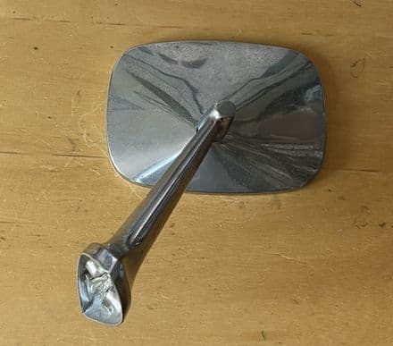 1968-1974 Corvette 5" x 3.5" Repro LH Chrome Mirror inc Loctite used