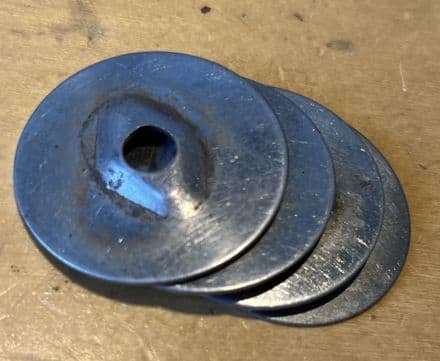 1968-1977 C3 Corvette, 4 x Luggage Rack PLATES washers used