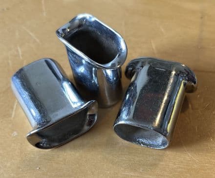 1968-1977 C3 Corvette, set of 3 x 25mm effective height Luggage Rack SPACERS re-chromed