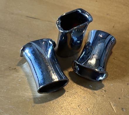 1968-1977 C3 Corvette, set of 3 x 30 mm effective height Luggage Rack SPACERS re-chromed