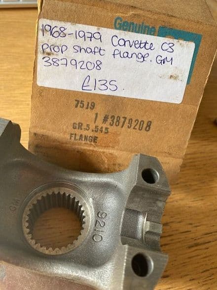 1968-1979 C3 Corvette, OEM GM 3897208 Diff Pinion Drive FLANGE, 9210, NEW