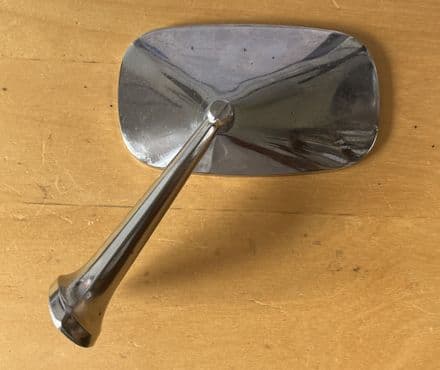 1968-1979 Dated 12-DMI-6 GM3913063 oem LH Chrome Mirror & Bracket OK used