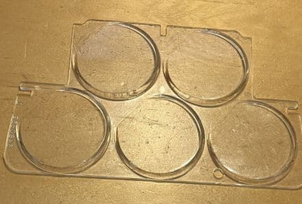 1968-1982 C3 Corvette, GM6480852 OEM Dash GAUGES LENS Used patinated