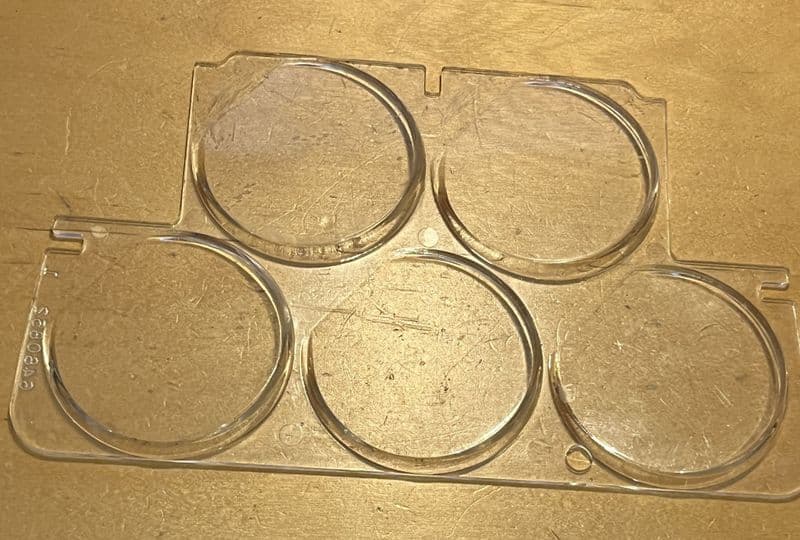 1968-1982  C3 Corvette, GM6480852 OEM Dash GAUGES LENS Used  patinated