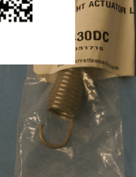 1968-1982 Corvette C3,Headlight Actuator Link Spring (4 Req),X2235,New