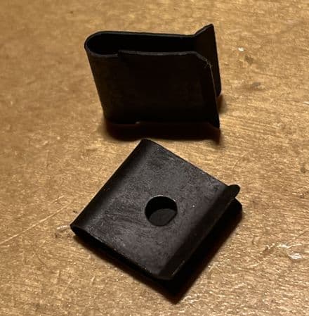 1968-72 C3 Corvette, 2x GM 3962679 upper fender trim CLIPS new