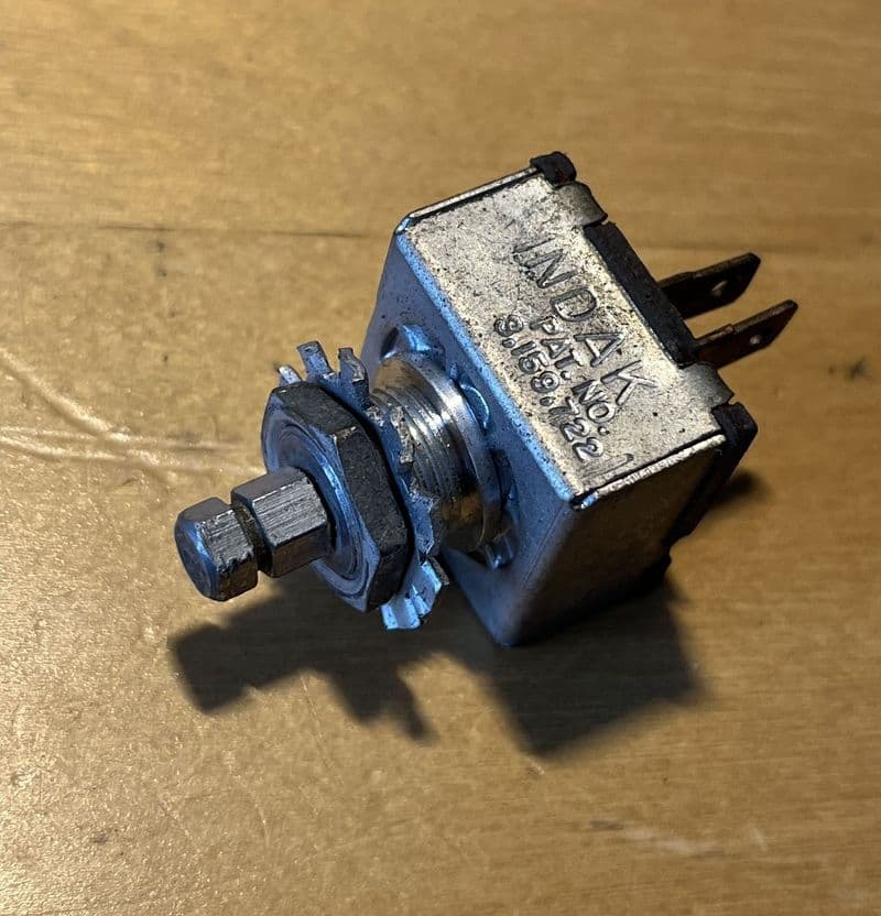 1968-72 C3 Corvette, 'Indak' Wiper Over ride SWITCH GM 3975371 used OEM