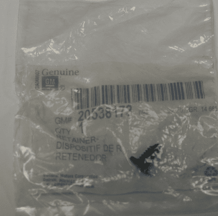 1968-96 weatherstrip Retainer Pin (Front,Lower or Upper),GM 20538173,New