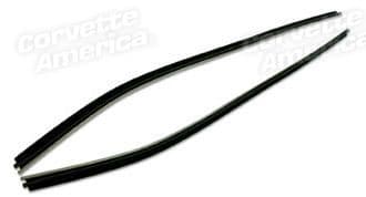 1969 - 1975 C3 Convertible, 89 cm Outer Door Felts Reproduction Pair,New