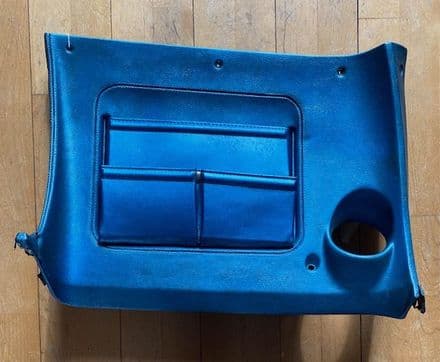1969 -1977 C3 GM9750557 RH LOWER DASH PAD bright blue used OEM