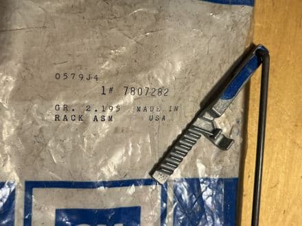 1969-1982 Corvette C3 GM7807282 Ignition Switch Rack SERV KIT With 11" Rod, NE