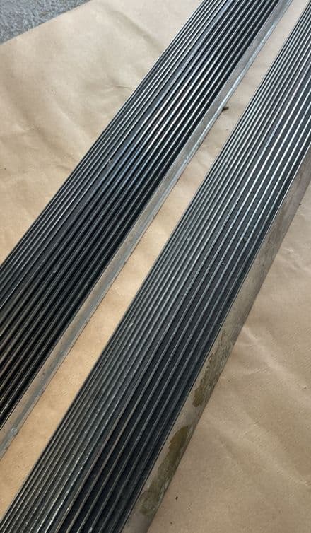 1969 Corvette C3, PAIR GM 3972591 N14 Side Exit Exhaust L+ R SIDE COVERS, OK Used