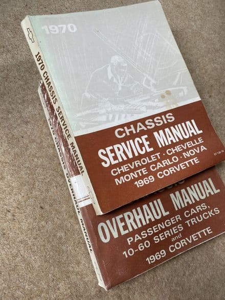 1969 GM OEM Service & Overhaul Manual Set 1969 C3 Corvette ST-130-71, ST131-70