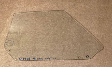 1969L -1975 C3 Convertible,RH DOOR GLASS/WINDOW, Used dated GV