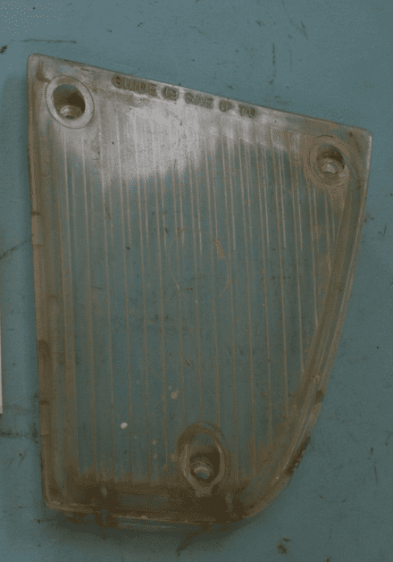1970 Corvette C3 LH Front Lens, Used restorable