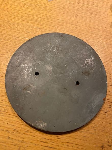 1971-1973 C3 Corvette,Gas Lid Assembly (No Emblem) bare ,GM 3977828 ,Used