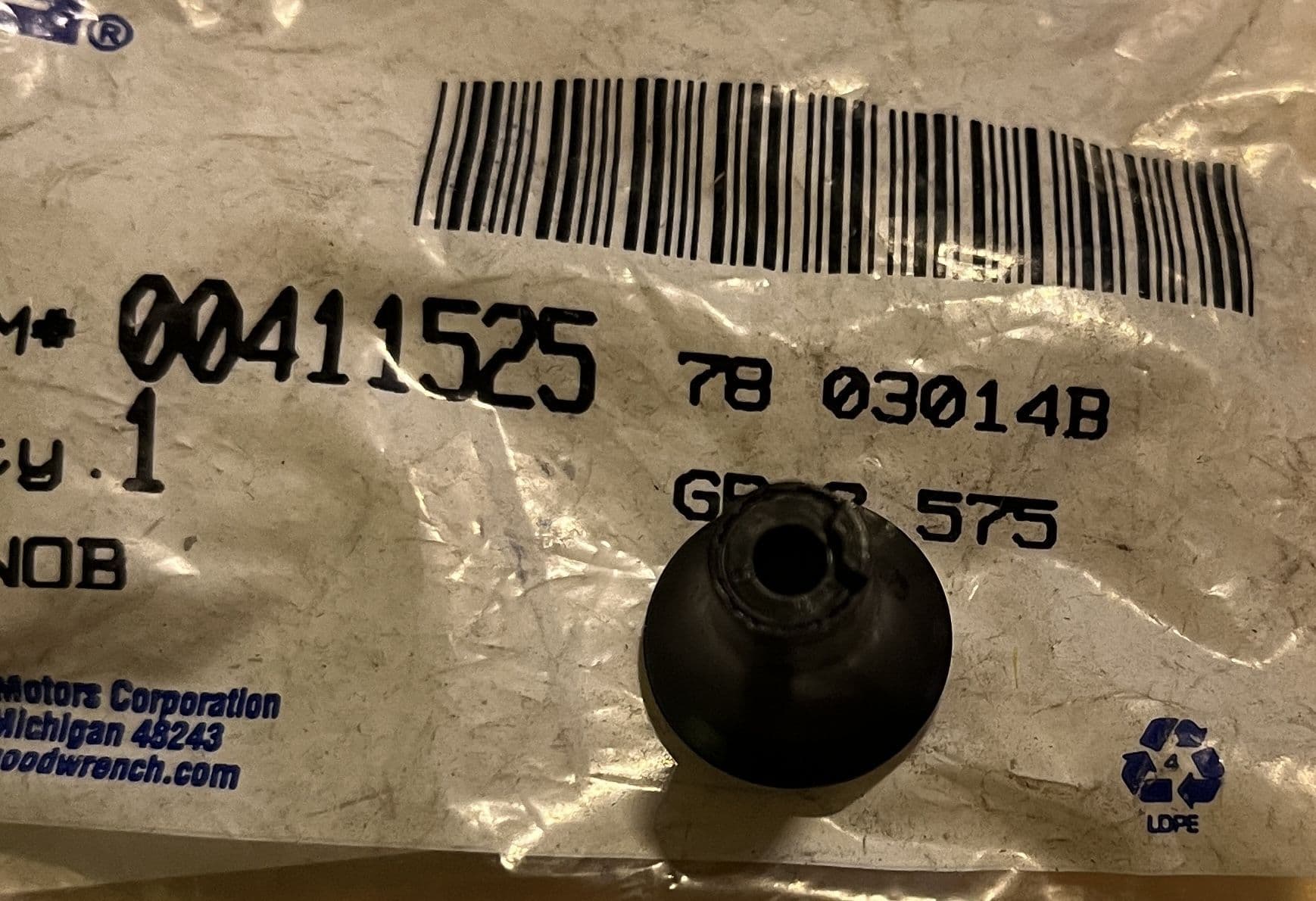 1972 1996 Corvette C3 C4 Traffic Hazard flasher Warning KNOB & SCREW New