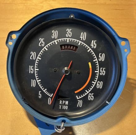 1972-74 C3 Corvette, code LN TACHOMETER mechanical original used working