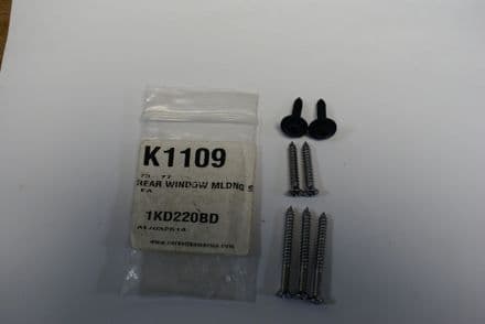 1973-1977 C3 Corvette Coupe,Rear Window Moulding Screws,New,Box A