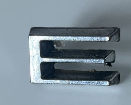 1974-1975 C3 Corvette, rear emblem letter "E", GM 6260519 used