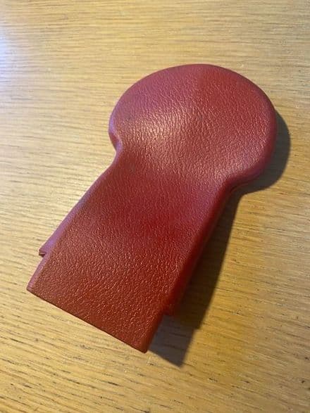 1974 -1977 C3 Corvette Coupe Upper Seatbelt Pivot, Bolt, '5362' COVER SLEEVE Red