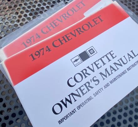 1974 GM OEM 1974 Corvette Owner's Manual OM-74