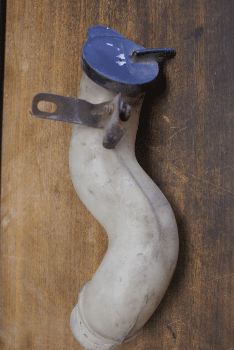 1976-77 Windshield Washer Bottle Extension Tube W/Bracket & Cap, GM 344810, Used