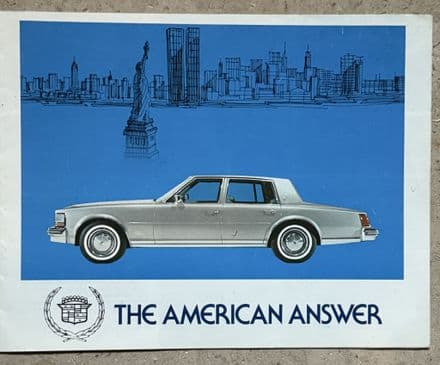 1976 Cadillac  SEVILLE 12-page Sales Colour RIVALS COMPARISON  Brochure GM OEM