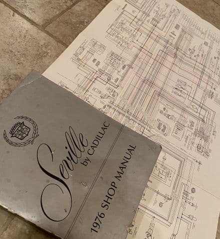 1976 GM OEM Shop Manual 1976 Cadillac Seville -PN 1099843