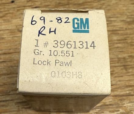 1977-1982 C3 Corvette,Door Lock Cylinder Pawl RH,  GM,New