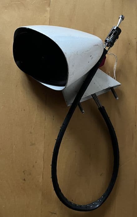 1977-1982 C3 Corvette, GM 461065 D68 LH SPORT MIRROR inc remote cable USED VG