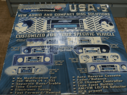 1977-82 C3 Corvette, Custom Autosound Replacement Stereo,New