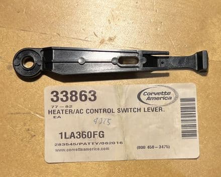 1977-82 C3 Corvette,Heater & A/C CONTROL LEVER ,33863,New (1)