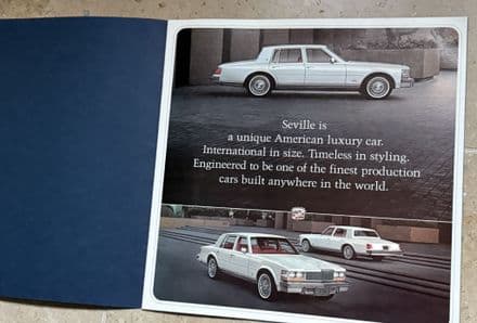 1977 Cadillac  SEVILLE 12-page Sales Colour  Brochure GM OEM