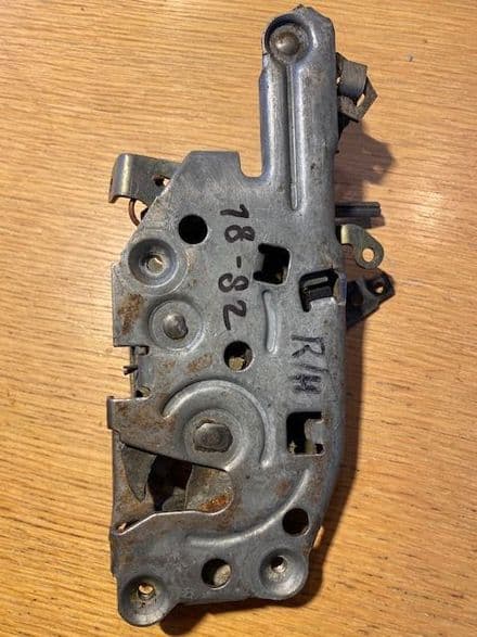 1978 -82 very good used RH drivers door latch pass side