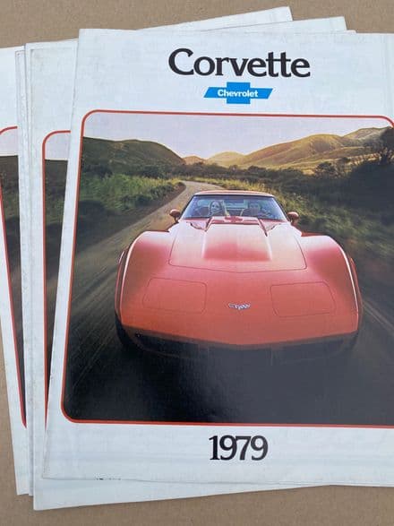 1979 Corvette Original fold ous Sales Brochure /Poster 1979 B79