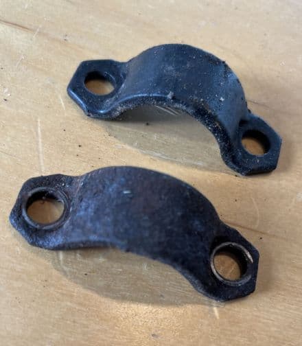 1980-96 PAIR C3 C4 Differential Side Yoke Retainers,GM 14046901 old used