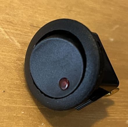 1980-96 Rear Fog Light 3-POLE SWITCH with red on/off lamp indicator warning