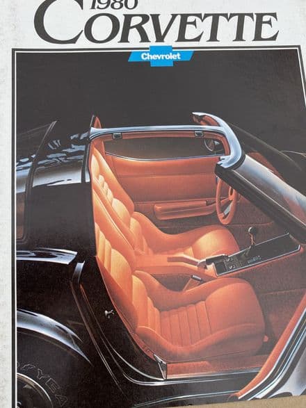 1980 Corvette Original Sales Brochure 1980 B80