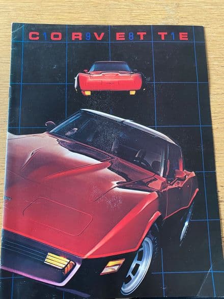 1981 Corvette Original Sales 8-page Brochure 1981 B81b used