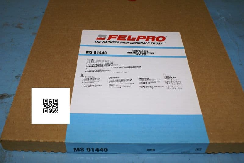 1982-1984 Corvette C3 C4 X-FIRE Intake Manifold Gasket Set, Fel-Pro MS91440, New