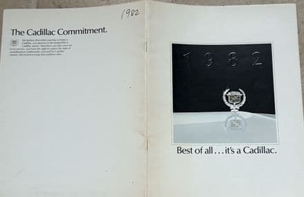 1982 Cadillac Range 36-page Sales Colour Brochure GM OEM