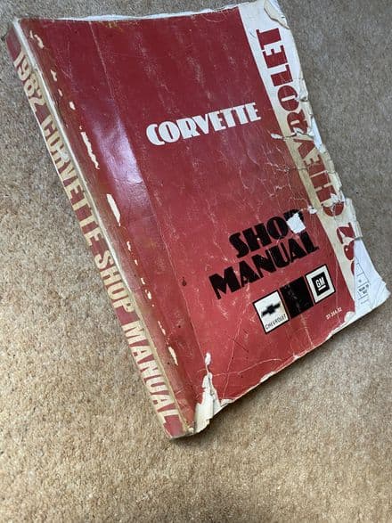 1982 GM OEM Shop Manual 1982 C3 Corvette ST-364-82