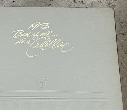 1983 Cadillac Range 38-page Sales Colour Brochure GM OEM